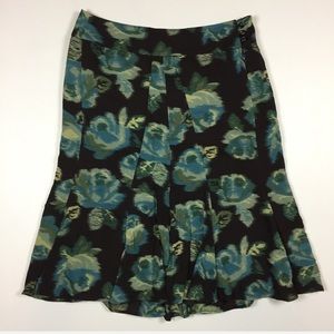 LOFT Watercolor Skirt size 0 Petite